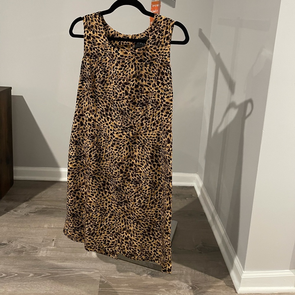 Cheetah print shift dress -never worn